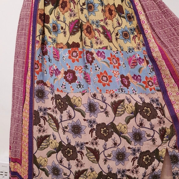 Raga Printed Strapless Maxi Tube Dress Boho Multi Floral Women's Size L - Picture 6 of 16